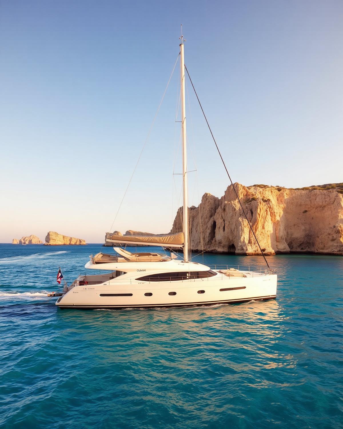 La barca al largo di Ibiza