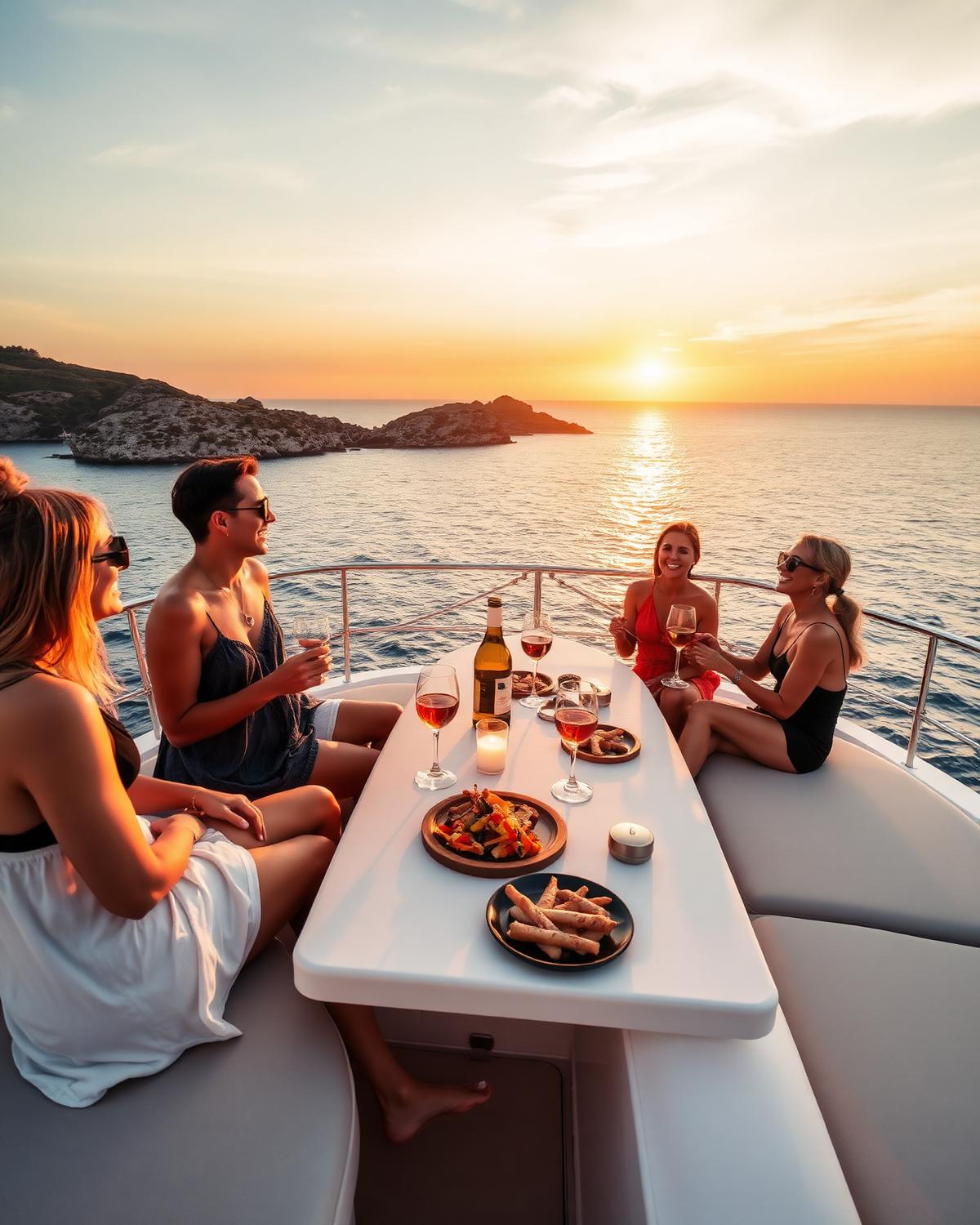 Cena in mare aperto